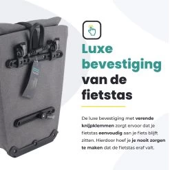 Voltano Luxe E-bike Fietstas 28L – Grijs – Pakaftas Met Laptop Vak – 100% Waterdicht - Met Gratis Schouderband -Fiets Serie Winkel 1200x1200 205