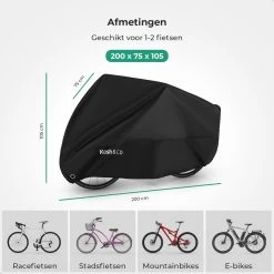 Merkloos Fietshoes Voor 2 Fietsen - Fietshoes Waterdicht - XL - Incl. Gratis Zakje & Zadelhoes -Fiets Serie Winkel 1200x1200 383