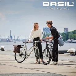 Basil City Fietsshopper - Enkele Fietstas - 14-16 Liter - Graphite Blauw -Fiets Serie Winkel 1200x1200 48