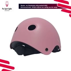 Kinderfietshelm Pro Sport Lights - Skate Fietshelm Voor Kinderen - Matt Roze Pink - Kinderhelm 50 - 56 Cm -Fiets Serie Winkel 1200x1200 526