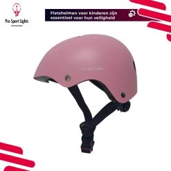 Kinderfietshelm Pro Sport Lights - Skate Fietshelm Voor Kinderen - Matt Roze Pink - Kinderhelm 50 - 56 Cm -Fiets Serie Winkel 1200x1200 529