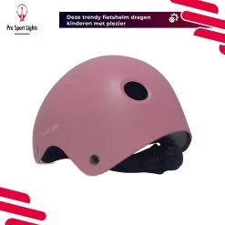 Kinderfietshelm Pro Sport Lights - Skate Fietshelm Voor Kinderen - Matt Roze Pink - Kinderhelm 50 - 56 Cm -Fiets Serie Winkel 1200x1200 531