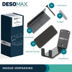 Merkloos Fiets Ophangsysteem Ophangbeugel En Muurbeugel DesoMax® Muurhaak - Muurbevestiging Voor Pedaal Aan De Muur - Wandhouder -Fiets Serie Winkel 1200x1200 573