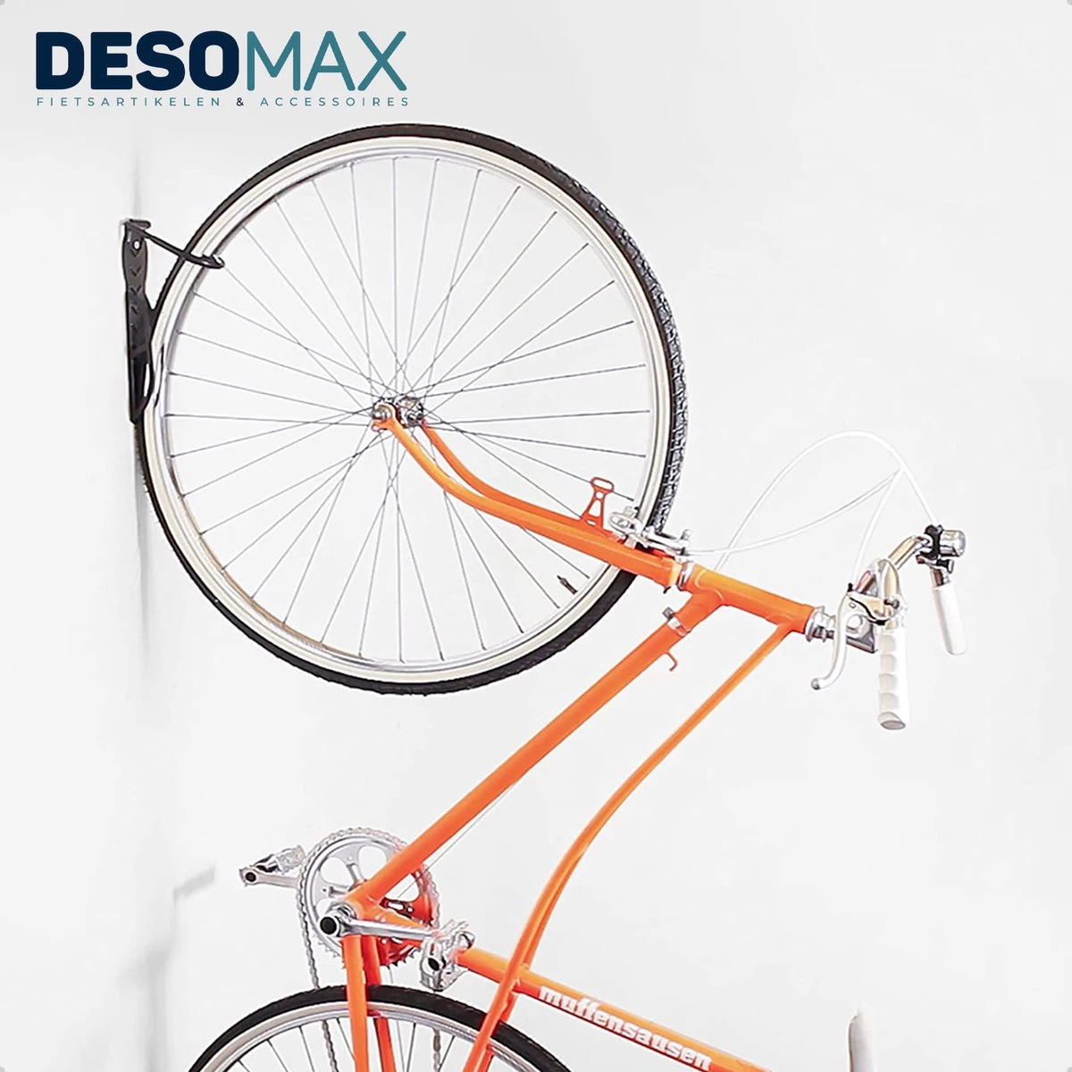 Fiets Ophangsysteem Ophangbeugel En Muurbeugel DesoMax® Muurhaak - Muurbevestiging Voor Met De Wiel Aan De Muur - Wandhouder - Fietshaak 5 Fiets Ophangsysteem Ophangbeugel En Muurbeugel DesoMax® Muurhaak - Muurbevestiging Voor Met De Wiel Aan De Muur - Wandhouder - Fietshaak - Afbeelding 5
