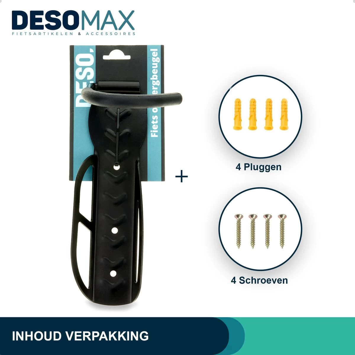 Fiets Ophangsysteem Ophangbeugel En Muurbeugel DesoMax® Muurhaak - Muurbevestiging Voor Met De Wiel Aan De Muur - Wandhouder - Fietshaak 7 Fiets Ophangsysteem Ophangbeugel En Muurbeugel DesoMax® Muurhaak - Muurbevestiging Voor Met De Wiel Aan De Muur - Wandhouder - Fietshaak - Afbeelding 7