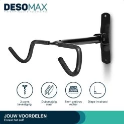 Fiets Ophangsysteem Ophangbeugel En Muurbeugel DesoMax® Muurhaak - Muurbevestiging Voor Het Frame - Wandhouder -Fiets Serie Winkel 1200x1200 595