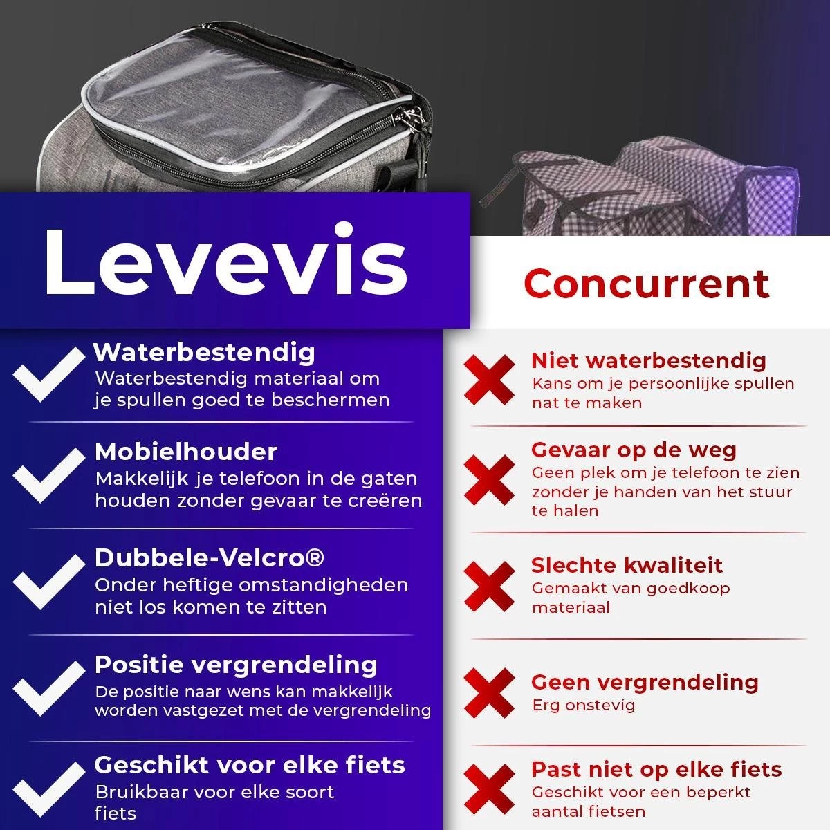 Levevis: Fietstas En Schoudertas Met Smartphonehouder - Waterbestendige Stuurtas Fiets Mobielhouder Fiets - Stuurtas Enkel - Frame - Elektrische Fiets - Racefiets - Fiets Tas Stuur - 6,4 Liter - 6,7 Inch Mobielhouder. 16 Levevis: Fietstas En Schoudertas Met Smartphonehouder - Waterbestendige Stuurtas Fiets Mobielhouder Fiets - Stuurtas Enkel - Frame - Elektrische Fiets - Racefiets - Fiets Tas Stuur - 6,4 Liter - 6,7 Inch Mobielhouder. - Afbeelding 16