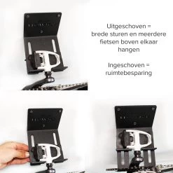 Flowter® Trapper Hanger - Fiets Ophangsysteem Aan De Trapper - Fiets Ophangbeugel - Universele Fiets Muurbeugel - Fietsbeugel Met Gratis Wieldragers+ -Fiets Serie Winkel 1200x1200 616