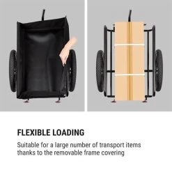 Klarfit Cargo Bull Aanhangwagen - Bagagefietskar - Fietsaanhanger - 50 Liter Laadruimte - 16" Luchtbanden - Voor Max. 40 Kg Lading -Fiets Serie Winkel 1200x1200 657