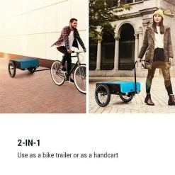 Klarfit Cargo Bull Aanhangwagen - Bagagefietskar - Fietsaanhanger - 50 Liter Laadruimte - 16" Luchtbanden - Voor Max. 40 Kg Lading -Fiets Serie Winkel 1200x1200 658