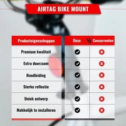 Airtag Bike Mount Compatibel Met Apple AirTag Fietsmontage Reflector Antidiefstal Tracering Zwart Montagegereedschap Fiets AppleAirtag AirTag Fiets -Fiets Serie Winkel 1200x1200 668