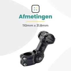 Voltano A-Head Verstelbare Stuurpen Voorbouw – 1-1/8” 28,6 / 110 Mm / 31,8 Mm – Zwart - º60 Graden Verstelbaar - Stuur Verhoger - Stuur Verlenger -Fiets Serie Winkel 1200x1200 711