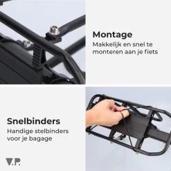 V.P.®Quick Release Bagagedrager Fiets – Opzetdrager & Bagagedrager Mountainbike – Mountainbike Accesoires Bagagedragerplaat – Bagagedrager – Bagagedragers -Fiets Serie Winkel 1200x1200 746
