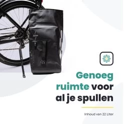 Voltano Luxe Fietstas 22L - Volledig Verstevigd - Enkele Pakaftas - Zwart - 100% Waterdicht - Hitte Gelast Voor Extra Stevigheid En 100% Waterdichtheid 14 Voltano Luxe Fietstas 22L - Volledig Verstevigd - Enkele Pakaftas - Zwart - 100% Waterdicht - Hitte Gelast Voor Extra Stevigheid En 100% Waterdichtheid -Fiets Serie Winkel 1200x1200 75