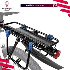 Mountainbike Bagagedrager En Spatbord - Fiets Rek Achter Met QR - Pro Sport Lights - MTB/ Racefiets Fietszadeldrager -Fiets Serie Winkel 1200x1200 778