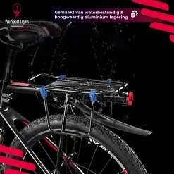 Mountainbike Bagagedrager En Spatbord - Fiets Rek Achter Met QR - Pro Sport Lights - MTB/ Racefiets Fietszadeldrager -Fiets Serie Winkel 1200x1200 783