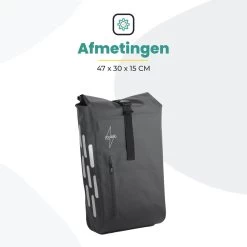 Voltano Luxe Fietstas 22L - Volledig Verstevigd - Enkele Pakaftas - Zwart - 100% Waterdicht - Hitte Gelast Voor Extra Stevigheid En 100% Waterdichtheid 20 Voltano Luxe Fietstas 22L - Volledig Verstevigd - Enkele Pakaftas - Zwart - 100% Waterdicht - Hitte Gelast Voor Extra Stevigheid En 100% Waterdichtheid -Fiets Serie Winkel 1200x1200 80