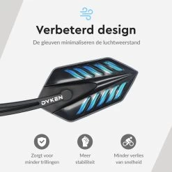 Dyken Fietsspiegel Links - Achteruitkijkspiegel Op Stuur - Fietsspiegel Ebike - Fiets Spiegel -Fiets Serie Winkel 1200x1200 808