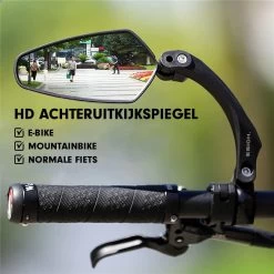 Esioh® Verstelbare Fietsspiegel Rechts Ebike Op Stuur - Achteruitkijkspiegel Fiets – Zijspiegel Fiets 360 ° Draaibaar - Zwart -Fiets Serie Winkel 1200x1200 828