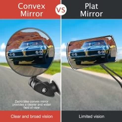Zacro 2 Pack Fietsspiegel Ebike- Fietsbel- Veiligheidsspiegel- 360° Verstelbare En Draaibare Fietsspiegel– Universeel- Zwart -Fiets Serie Winkel 1200x1200 836
