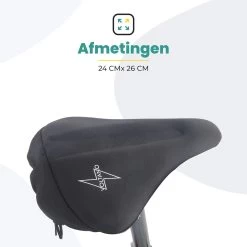 Voltano Luxe Gel Zadelhoes Fiets – Zwart – Met Uitsparing – Brede Fietszadels - 100% Waterdicht - Universele Zadeldek -Fiets Serie Winkel 1200x1200 999