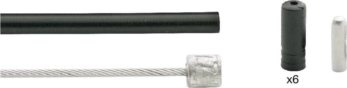 Versnellingskabelset Elvedes Nexus 3 1700 / 2250 Mm RVS - Zwart (op Kaart) 4 Versnellingskabelset Elvedes Nexus 3 1700 / 2250 Mm RVS - Zwart (op Kaart) - Afbeelding 4