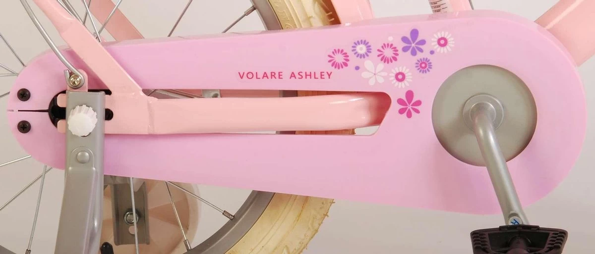 Volare Ashley Kinderfiets - Meisjes - 16 Inch - Roze - 95% Afgemonteerd 6 Volare Ashley Kinderfiets - Meisjes - 16 Inch - Roze - 95% Afgemonteerd - Afbeelding 6