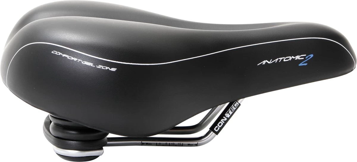 Contec City/Tour Anatomic 2 Fietszadel 100% Waterdicht - Gepatenteerde Opbouw Voor Het Beste Comfort 2 Contec City/Tour Anatomic 2 Fietszadel 100% Waterdicht - Gepatenteerde Opbouw Voor Het Beste Comfort - Afbeelding 2
