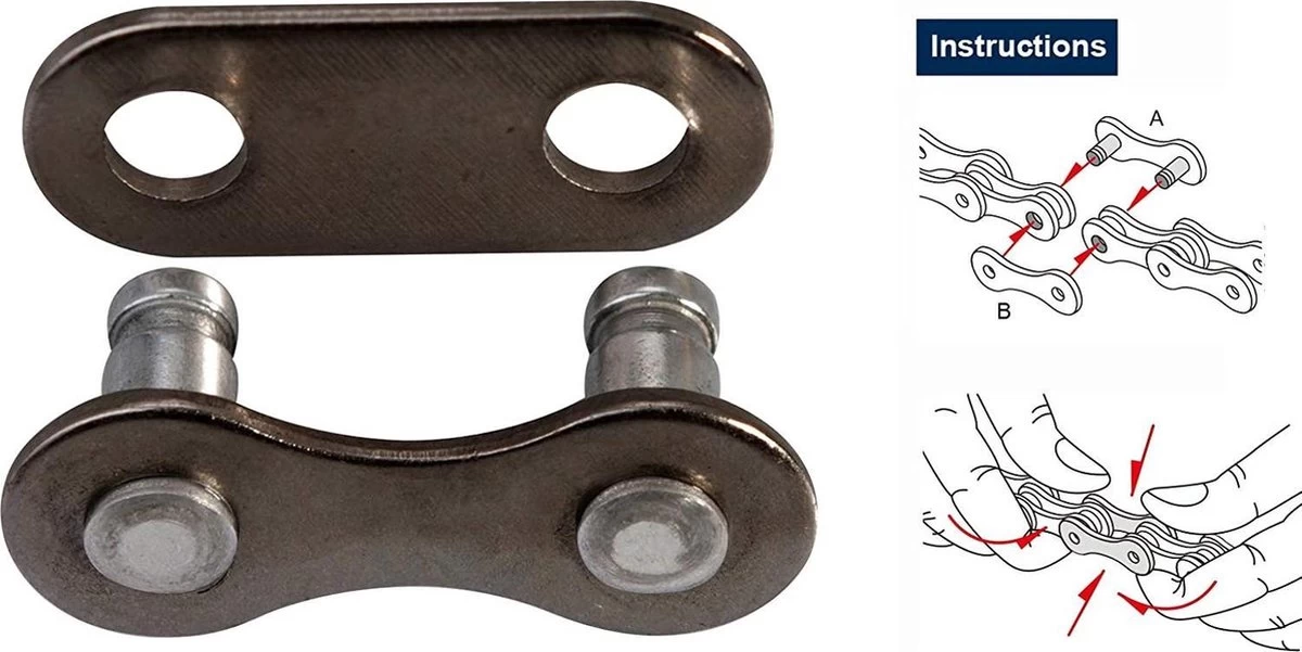 Kmc Fiets Ketting Z1 Smal 1/2 X 3/32 Inch 112s Single Speed (Shimano Nexus) 4 Kmc Fiets Ketting Z1 Smal 1/2 X 3/32 Inch 112s Single Speed (Shimano Nexus) - Afbeelding 4