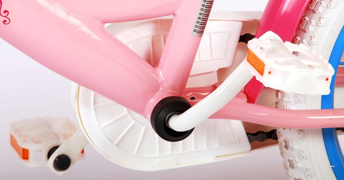 Volare Disney Princess Kinderfiets - Meisjes - 16 Inch - Roze Blauw - Twee Handremmen 9 Volare Disney Princess Kinderfiets - Meisjes - 16 Inch - Roze Blauw - Twee Handremmen - Afbeelding 9