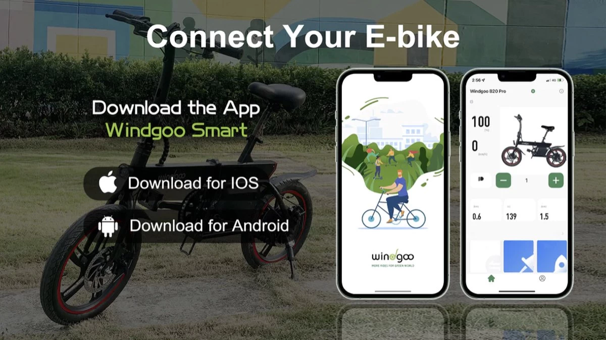 Merkloos Windgoo B20 PRO - E Bike - Elektrische Fiets - 16 Inch - 250W - 7.8Ah Batterij - Max. 25km/u - Zwart - Incl. GSM Houder 5 Merkloos Windgoo B20 PRO - E Bike - Elektrische Fiets - 16 Inch - 250W - 7.8Ah Batterij - Max. 25km/u - Zwart - Incl. GSM Houder - Afbeelding 5