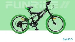 Amigo Fun Ride - Mountainbike 20 Inch - Voor Jongens En Meisjes - Met 7 Versnellingen - Zwart/Groen -Fiets Serie Winkel 1200x674 13