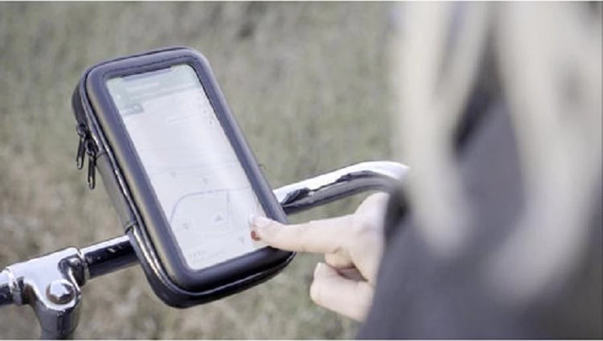 Merkloos Fiets Telefoonhouder - Telefoonhouder - Smartphone Houder - Stevig En Waterdicht - Ook Voor GPS - Maat L - 3 Merkloos Fiets Telefoonhouder - Telefoonhouder - Smartphone Houder - Stevig En Waterdicht - Ook Voor GPS - Maat L - - Afbeelding 3