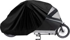 Maxxcovers Cargo Bakfietshoes - Voor 2-wielers Met Regentent Huif - Waterdicht - Zwart