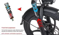 Samebike Elektrische Vouwfiet - Shimano 7 Speed Derailleur - 48V/ 10Ah Lithium Batterij - Aluminium -sportief/modern - 35km/u - Wit -Fiets Serie Winkel 1200x708 5