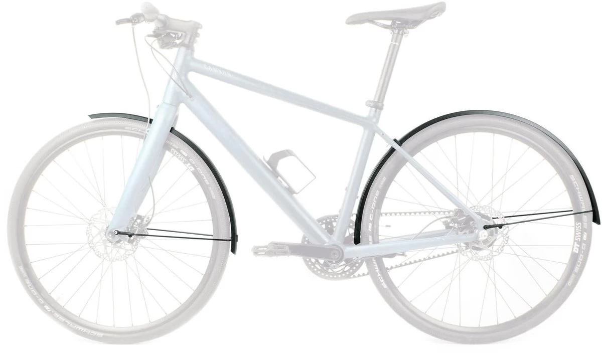 SKS Spatbordset Edge 28 Inch Aluminium Zwart 2 SKS Spatbordset Edge 28 Inch Aluminium Zwart - Afbeelding 2