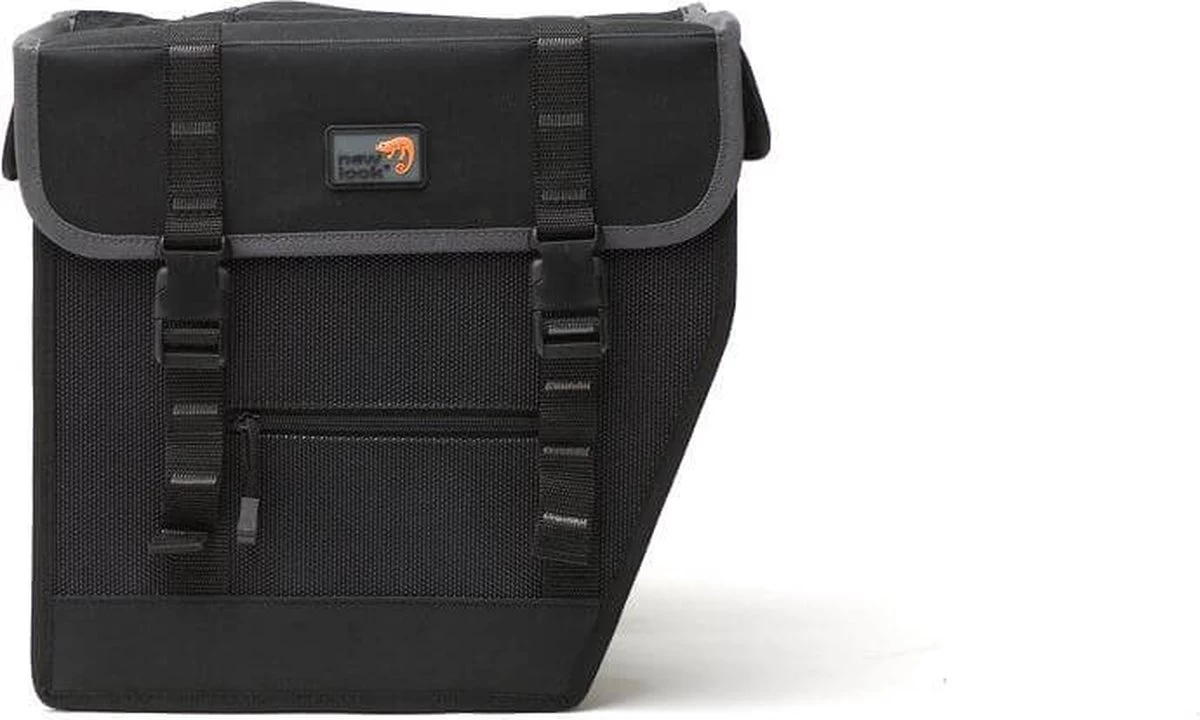New Looxs Basic Superior Maxi Dubbele Fietstas - 42 Liter - Zwart 3 New Looxs Basic Superior Maxi Dubbele Fietstas - 42 Liter - Zwart - Afbeelding 3