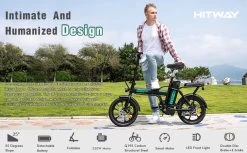 HITWAY E Bike Elektrische Fiets Vouwfiets, 36V/8.4Ah Batterij, 250W Motor, 25km/h, 35-70km, 16" City EBike Voor Heren En Dames -Fiets Serie Winkel 1200x742 22