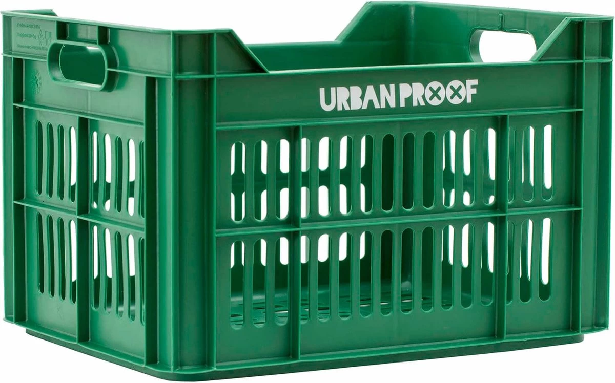 Gerecyclede Fietskrat Urban Proof 30 Liter - As Grijs 2 Gerecyclede Fietskrat Urban Proof 30 Liter - As Grijs - Afbeelding 2