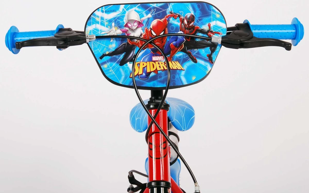 Spider-Man Kinderfiets - Jongens - 14 Inch - Rood/Blauw - Twee Handremmen 12 Spider-Man Kinderfiets - Jongens - 14 Inch - Rood/Blauw - Twee Handremmen - Afbeelding 12