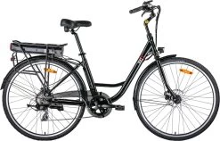 Red6 Elektrische Fiets Brooklyn - E-bike Fiets - 40-65KM | 28 Inch | 250W Motor | Zwart