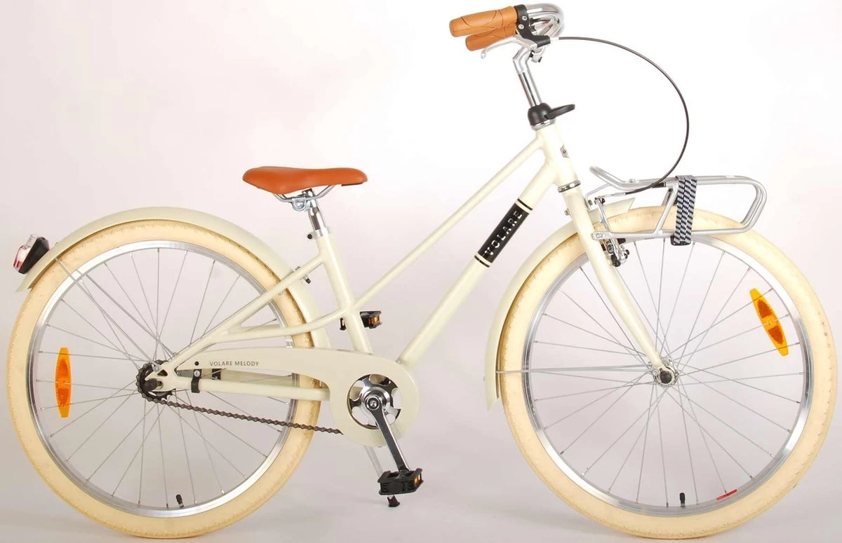 Volare Melody Kinderfiets - Meisjes - 24 Inch - Zand - Prime Collection 2 Volare Melody Kinderfiets - Meisjes - 24 Inch - Zand - Prime Collection - Afbeelding 2