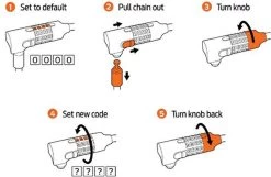 AXA Absolute 5 Kettingslot - Slot Voor Fietsen – Code - 90 Cm - 5 Mm - Zwart -Fiets Serie Winkel 1200x780