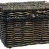 New Looxs Melbourne Large Fietsmand Voordrager - 45 Liter - Rotan - Bruin