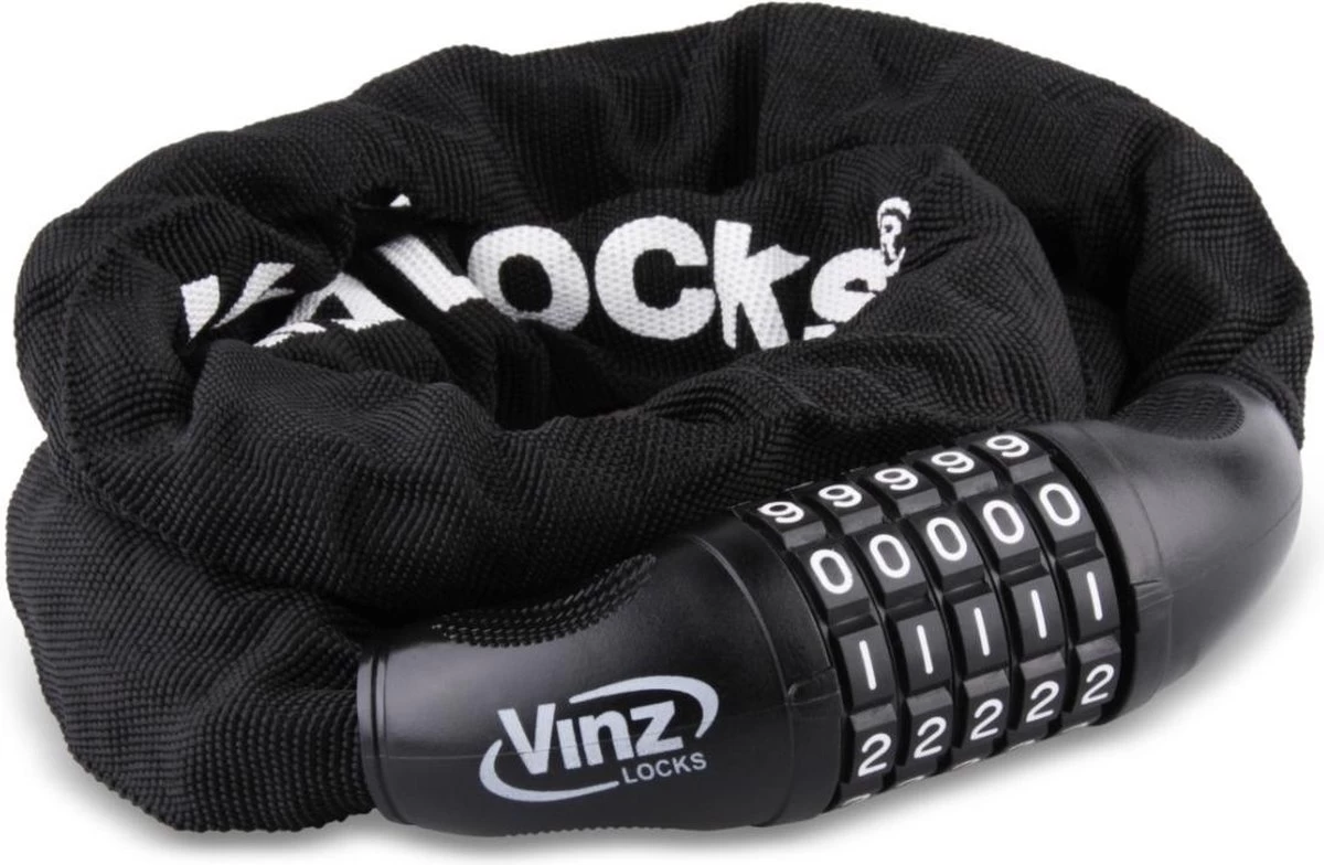 VINZ Devi Combinatie Kettingslot / Fietsslot / Cijferslot / Cijfercombinatieslot / Slot Met Code - 90cm 3 VINZ Devi Combinatie Kettingslot / Fietsslot / Cijferslot / Cijfercombinatieslot / Slot Met Code - 90cm - Afbeelding 3