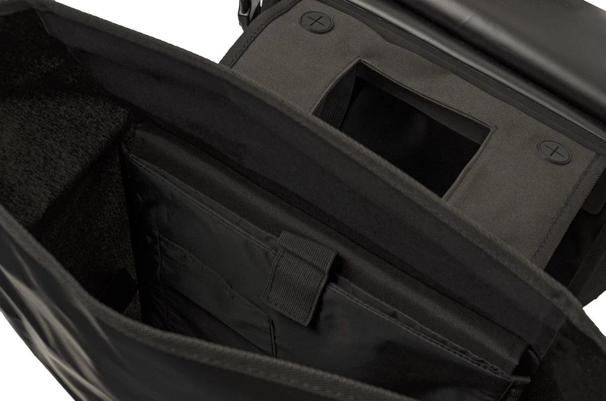 AGU Dubbele Fietstas Shelter - Zwart - 42L - Waterdicht - MIK Compatible 2 AGU Dubbele Fietstas Shelter - Zwart - 42L - Waterdicht - MIK Compatible - Afbeelding 2