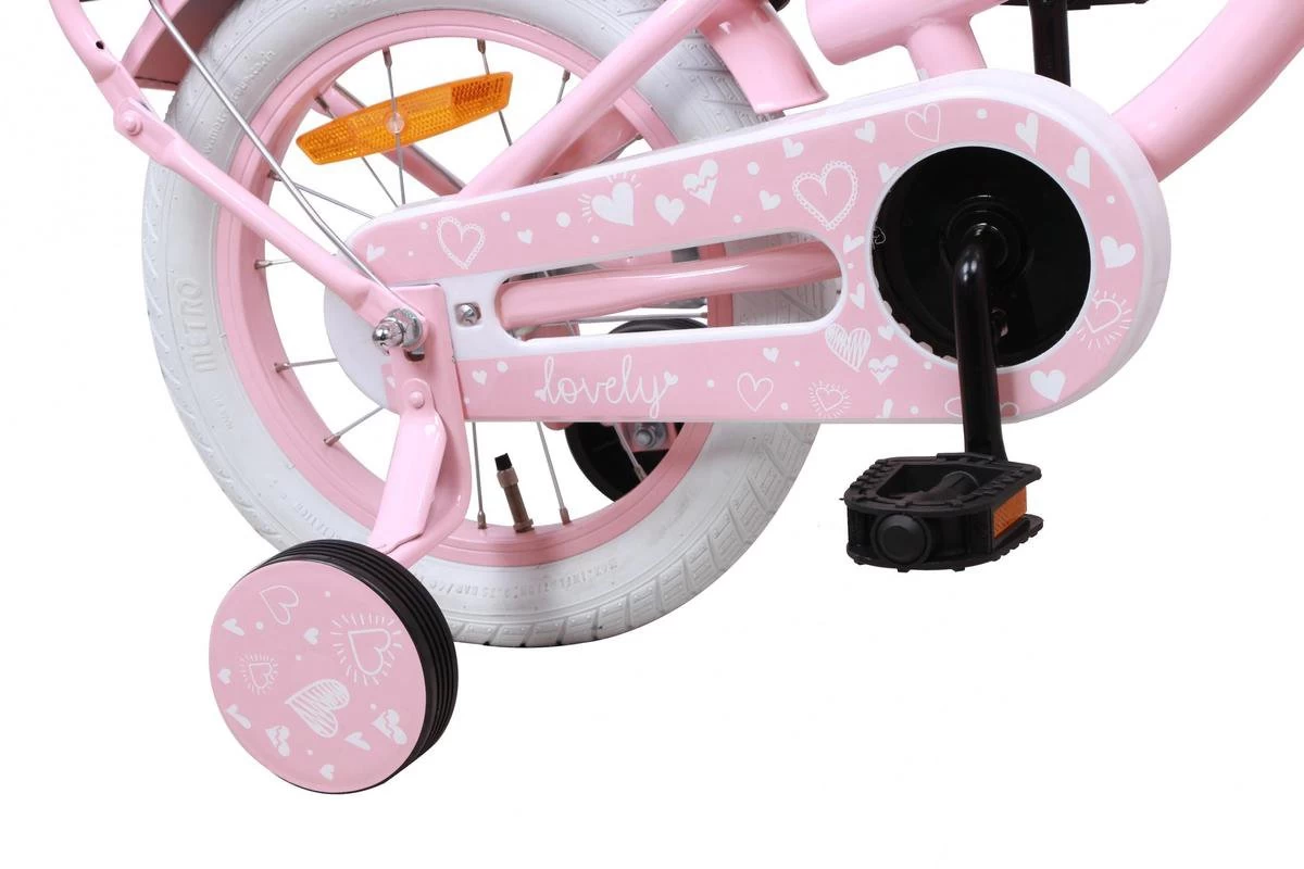 Amigo Lovely Meisjesfiets - Kinderfiets 14 Inch - Roze 3 Amigo Lovely Meisjesfiets - Kinderfiets 14 Inch - Roze - Afbeelding 3