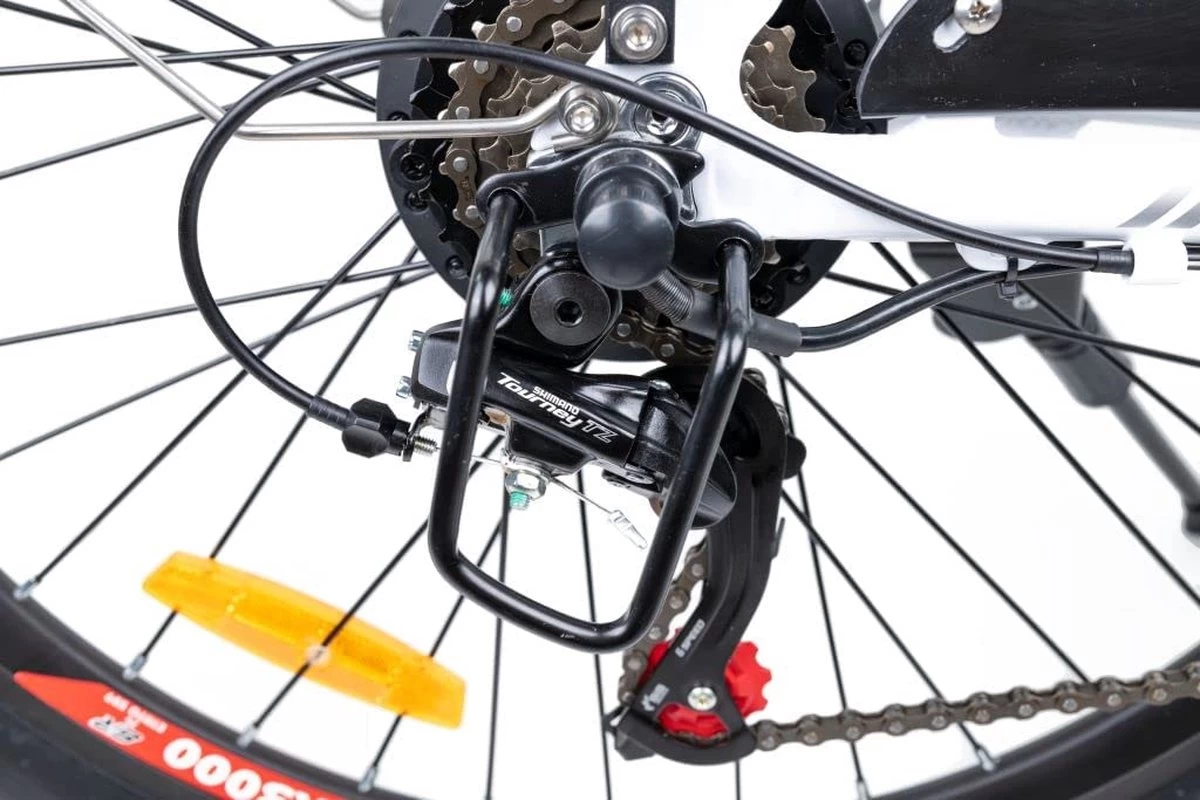 Myatu E-Bike Voor Heren En Dames Lage Instap Met 45 Cm Aluminium Frame, 6 Versnellingen, 250 Wh Afneembare Lithium Batterij 40-80 Km Range, Trekking Ebike Met 1.95 X 26 Inch Wiel (Zwart, Urban) 4 Myatu E-Bike Voor Heren En Dames Lage Instap Met 45 Cm Aluminium Frame, 6 Versnellingen, 250 Wh Afneembare Lithium Batterij 40-80 Km Range, Trekking Ebike Met 1.95 X 26 Inch Wiel (Zwart, Urban) - Afbeelding 4