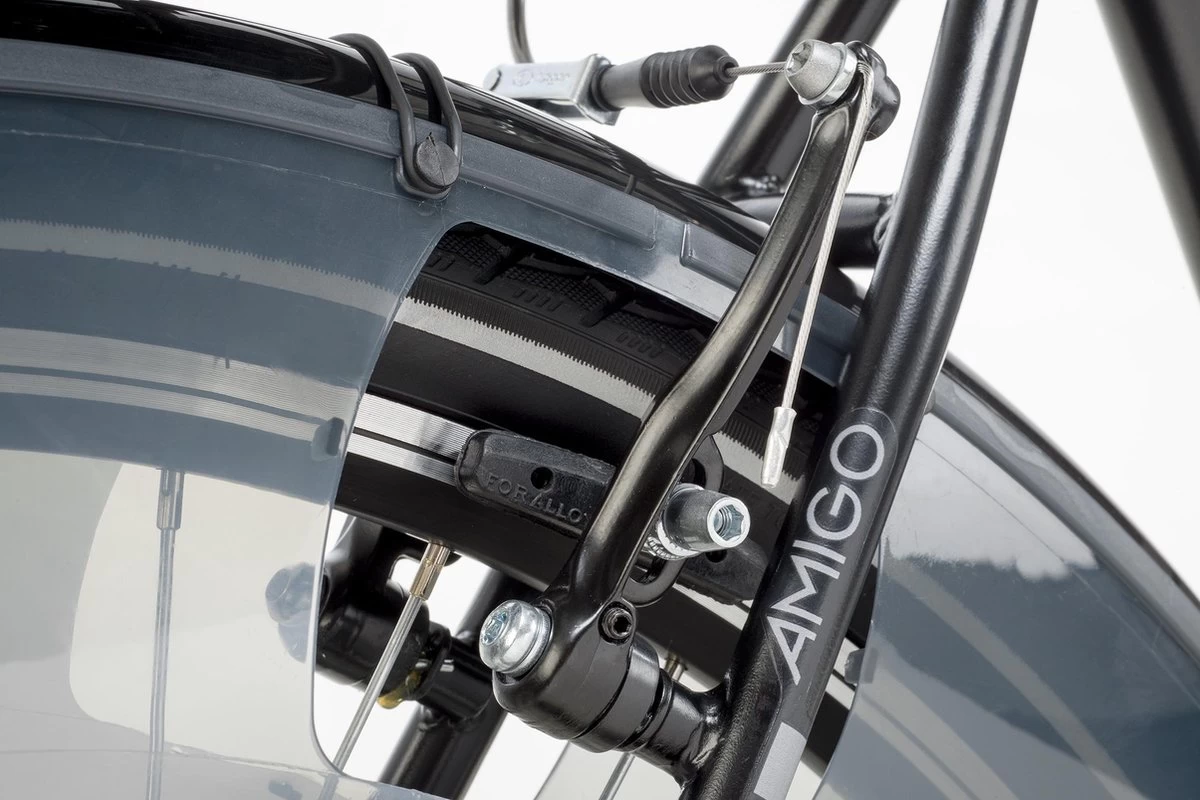 Amigo Bright - Herenfiets 28 Inch - Fiets Met 3 Versnellingen - Matzwart 5 Amigo Bright - Herenfiets 28 Inch - Fiets Met 3 Versnellingen - Matzwart - Afbeelding 5