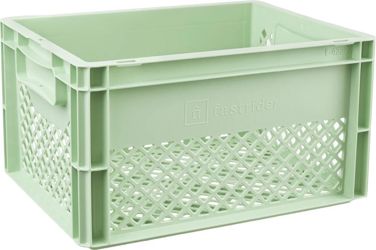 Fastrider Fietskrat Medium - Mint Groen - 22L 1 Fastrider Fietskrat Medium - Mint Groen - 22L